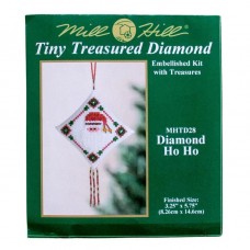 Набор для вышивания c бисером Diamond Ho Ho (2004) 8 х 14 см MILL HILL MHTD28
