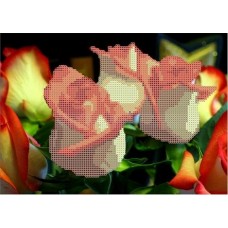 Розы Рисунок на ткани 25х18 Каролинка ТКБЦ 4005 25х18 Каролинка ТКБЦ 4005
