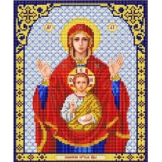 И-4026 Богородица Знамение ткань с нанесенным рисунком