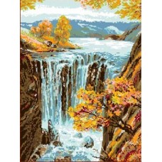 Набор Водопад канва с рисунком 30х42 Каролинка КТКН 123 (Р)