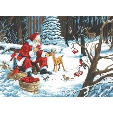 Рождественские подарки Рисунок на канве 37/49 37х49 Матренин Посад 0651