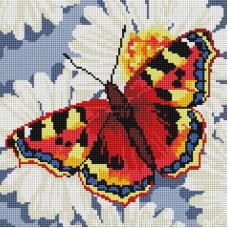 Бабочка в ромашках Мозаика на подрамнике 30х30 30х30 Белоснежка 087-ST-S