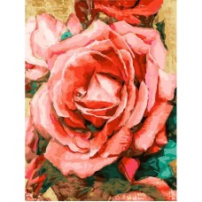 Благородная роза живопись на холсте 30*40см