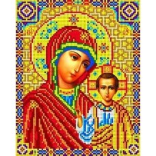 Набор Богородица Казанская бисер 18,5х23 Каролинка КБИ 4023