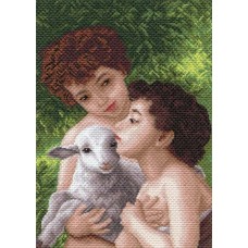 Дети и овечка Рисунок на канве 37/49 37х49 (27х39) Матренин Посад 1616 37х49 (27х39) Матренин Посад 1616