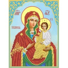 Богородица Тихвинская Рисунок на ткани 19х25 Каролинка ТКБИ 4104 19х25 Каролинка ТКБИ 4104