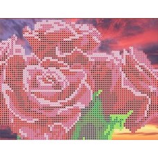 Розы Рисунок на ткани 12,8х17,7 Каролинка ТКБЦ 5004 12,8х17,7 Каролинка ТКБЦ 5004