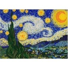Звездная ночь (Ван Гог) (Рис. на сатене 45х60) 45х60 Конек 8499