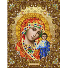 Богородица Казанская ткань с нанесенным рисунком