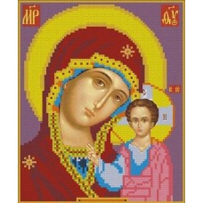 Богородица Казанская Рисунок на ткани 22х18 Каролинка ТКБИ 4019 22х18 Каролинка ТКБИ 4019