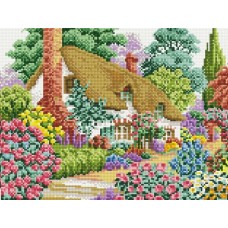 Дом в саду Мозаика на подрамнике 30х40 30х40 Белоснежка 080-ST-S