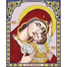 Богородица Кардиотисса ткань с нанесенным рисунком