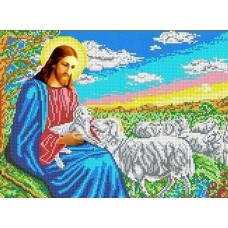 Иисус-пастырь Рисунок на ткани 35х26 Каролинка ТКБИ 3061 35х26 Каролинка ТКБИ 3061