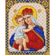 И-5034 Дева Мария с младенцем Иисусом ткань с нанесенным рисунком