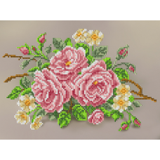 Нежные розы ткань с нанесенным рисунком