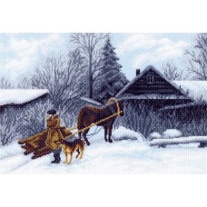 Зима Рисунок на канве 37/49 37х49 (27х39) Матренин Посад 1199