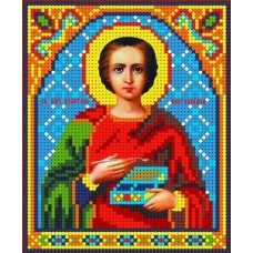 Святой Пантелеймон Рисунок на ткани 13х15,5 Каролинка ТКБИ 5072