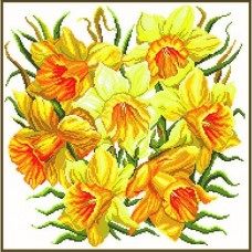 Нежные цветы Рисунок на канве 41/41 41х41 Матренин Посад 1124