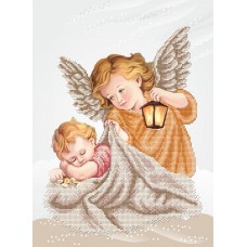 Ангел Хранитель вашего чада ткань с нанесенным рисунком