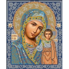 Набор Богородица Казанская (в синем) 18х22,5 Русская Искусница 399