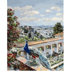 Сады Гранады живопись на холсте 40*50см 40х50 Белоснежка 952-AB-L