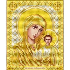 И-5050 Казанская Божия Матерь в золоте ткань с нанесенным рисунком