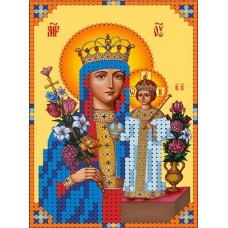 Богородица неувядаемый цвет Рисунок на ткани 7,9х11,6 Каролинка ТКБИ 6014 7,9х11,6 Каролинка ТКБИ 6014