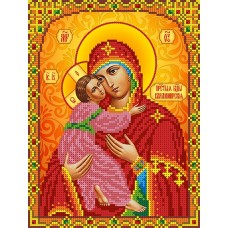 Богородица Владимирская Рисунок на ткани 18,5х24,5 Каролинка ТКБИ 4102 18,5х24,5 Каролинка ТКБИ 4102