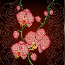 Орхидея розовая Рисунок на ткани 30х30 30х30 Божья коровка 29 30х30 Божья коровка 29