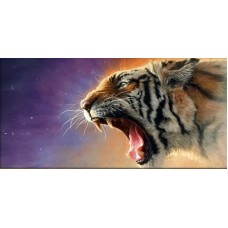 Тигриная ярость Набор для выкладывания стразами 30х60 Алмазная живопись АЖ-4136