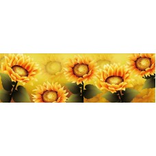 Цветы солнца набор для частичной  выкладки стразами 43х133 Солнце H-4409