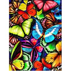 Яркие бабочки Набор для выкладывания стразами 30х40 Алмазная живопись АЖ-1725 30х40 Алмазная живопись АЖ-1725
