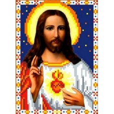 Святое Сердце Иисуса Рисунок на ткани 13х17,5 Каролинка ТКБИ 5032 13х17,5 Каролинка ТКБИ 5032