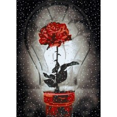 Свет розы (Рисунок на сатене 29х39) 29х39 Конек 8529