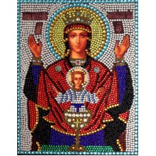 Богородица Неупиваемая Чаша набор для выкладывания стразами 28х22 Преобрана 19