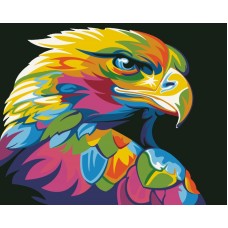 Радужный орел живопись на холсте 40х50