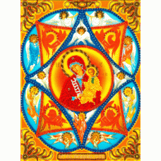 Набор Богородица Неопалимая Купина (строчный шов) 19,5х26 Вышиваем бисером А-19 19,5х26 Вышиваем бисером А-19