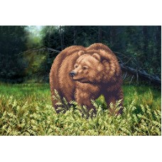 Медведь (рис. на ткани 39х27)