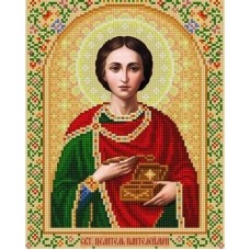 Святой Пантелеймон Рисунок на ткани 20х25 Конек 9275