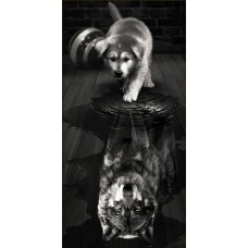 Волк внутри Набор для выкладывания стразами 30х60 Алмазная живопись АЖ-1870
