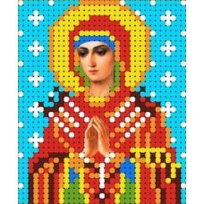 Богородица Семистрельная Рисунок на ткани 7х8,5 Каролинка ТКБИ 6018 7х8,5 Каролинка ТКБИ 6018