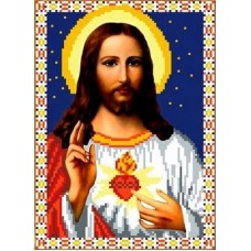 Святое Сердце Иисуса Рисунок на ткани 18х25 Каролинка ТКБИ 4032 18х25 Каролинка ТКБИ 4032