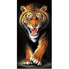 Тигр в темноте Набор для выкладывания стразами 30х60 Алмазная живопись АЖ-4129