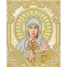 Святая София в жемчуге и золоте ткань с нанесенным рисунком