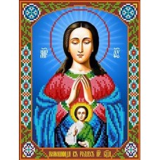 Богородица Помощница в родах Рисунок на ткани 18,5х24,5 Каролинка ТКБИ 4098 18,5х24,5 Каролинка ТКБИ 4098