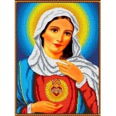 Святое сердце Марии Рисунок на ткани 27,5х37 Каролинка ТКБИ 3008 27,5х37 Каролинка ТКБИ 3008