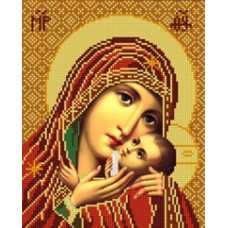 Богородица Касперовская (рис. на сатене 20х25) 20х25 Конек 9242 20х25 Конек 9242