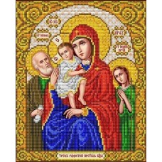 Богородица Трех Радостей ткань с нанесенным рисунком