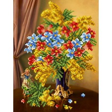 Весеннее цветение Рисунок на ткани 18,7х24,6 Каролинка ТКБЦ 4031 18,7х24,6 Каролинка ТКБЦ 4031