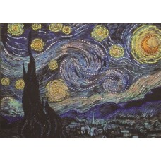 Звездная ночь по картине Ван Гога набор для выкладывания стразами 28х38 Преобрана 116